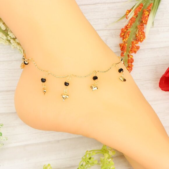 "Handmade Anklet – Elegant & Delicate Jewelry for Women | UNVRC1148 - Picture 3 of 10